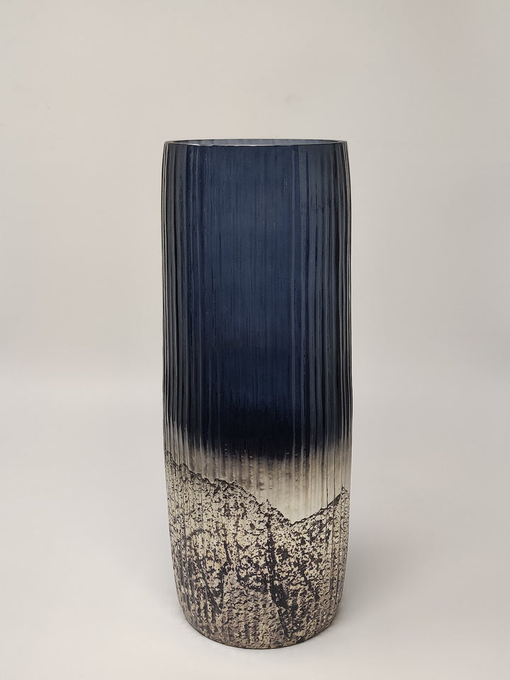 Expobazaar Blue Luster Antique Aluminium Vase