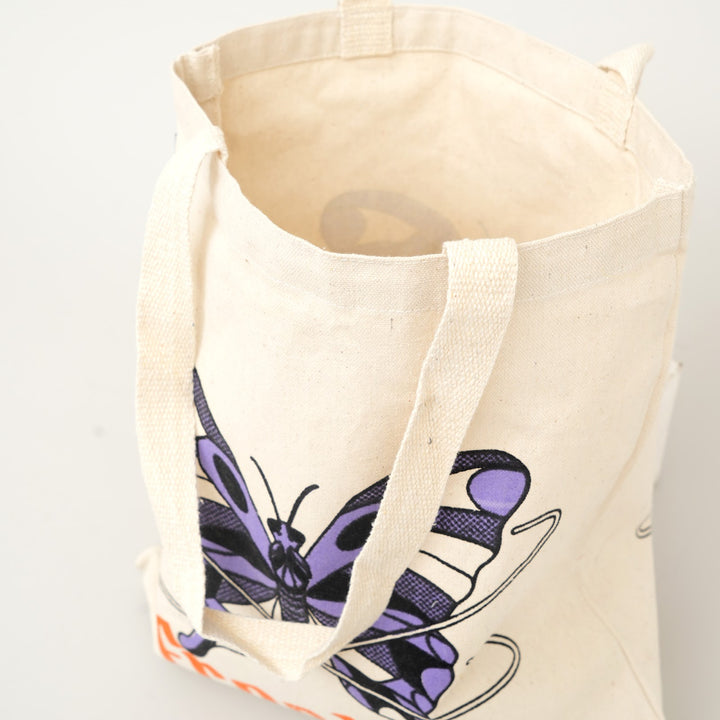 Butterfly Freedom Print Canvas Tote Bag, View 4