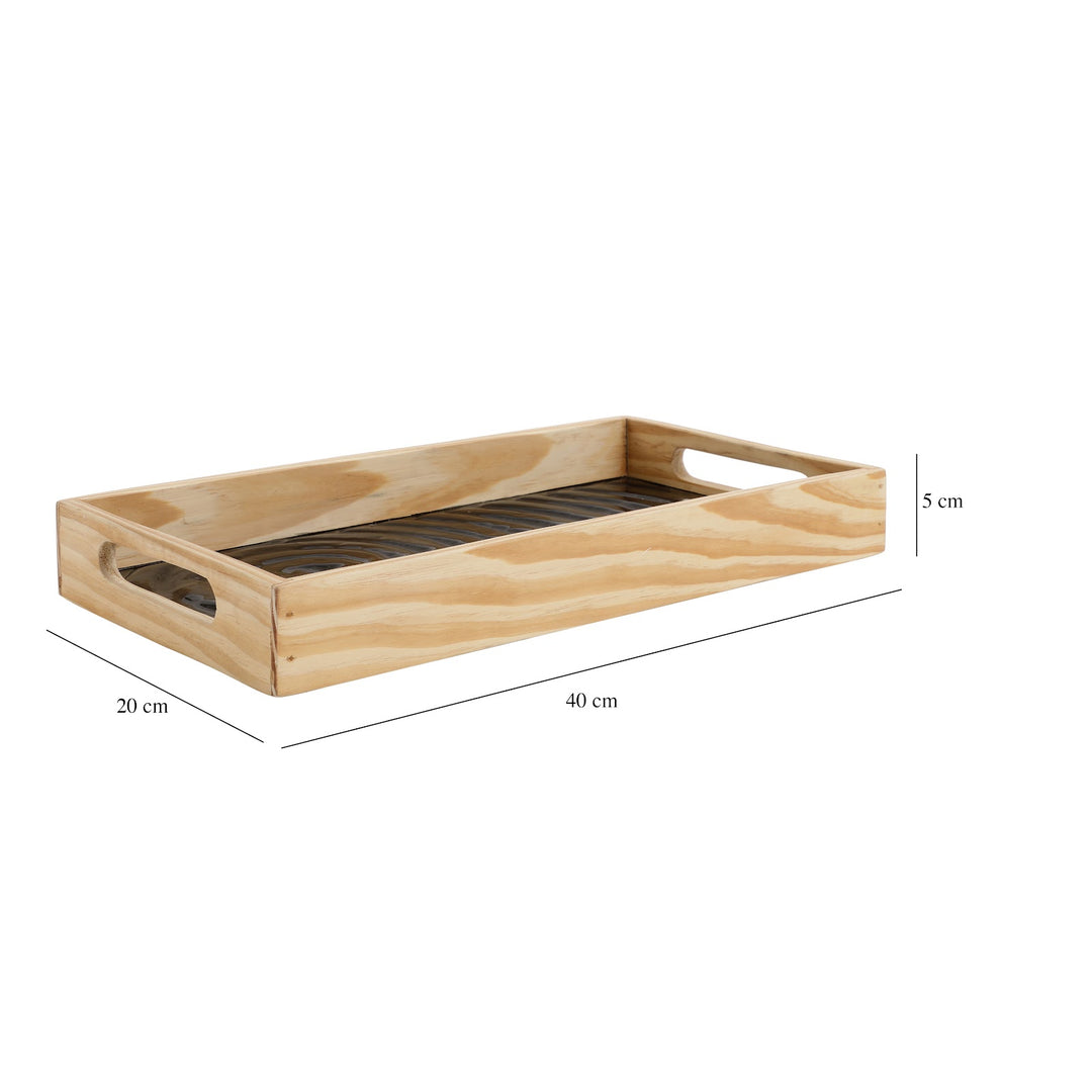 Expobazaar Duran Spiral Glass Tray