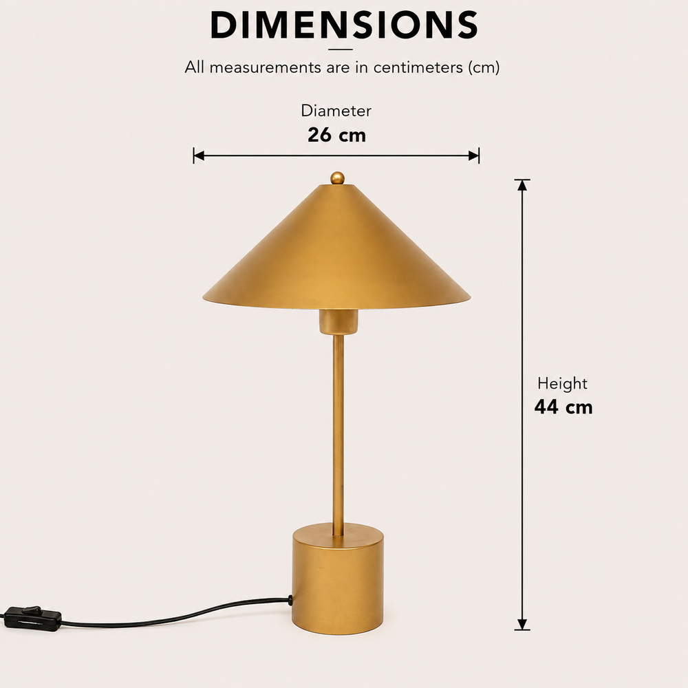 Metal Table Lamp for Living Room & Bedroom view 1