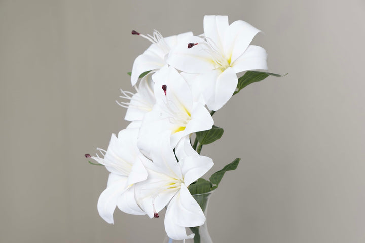 Expobazaar Elegant Artificial Lily Flower Bunch for Home Decor