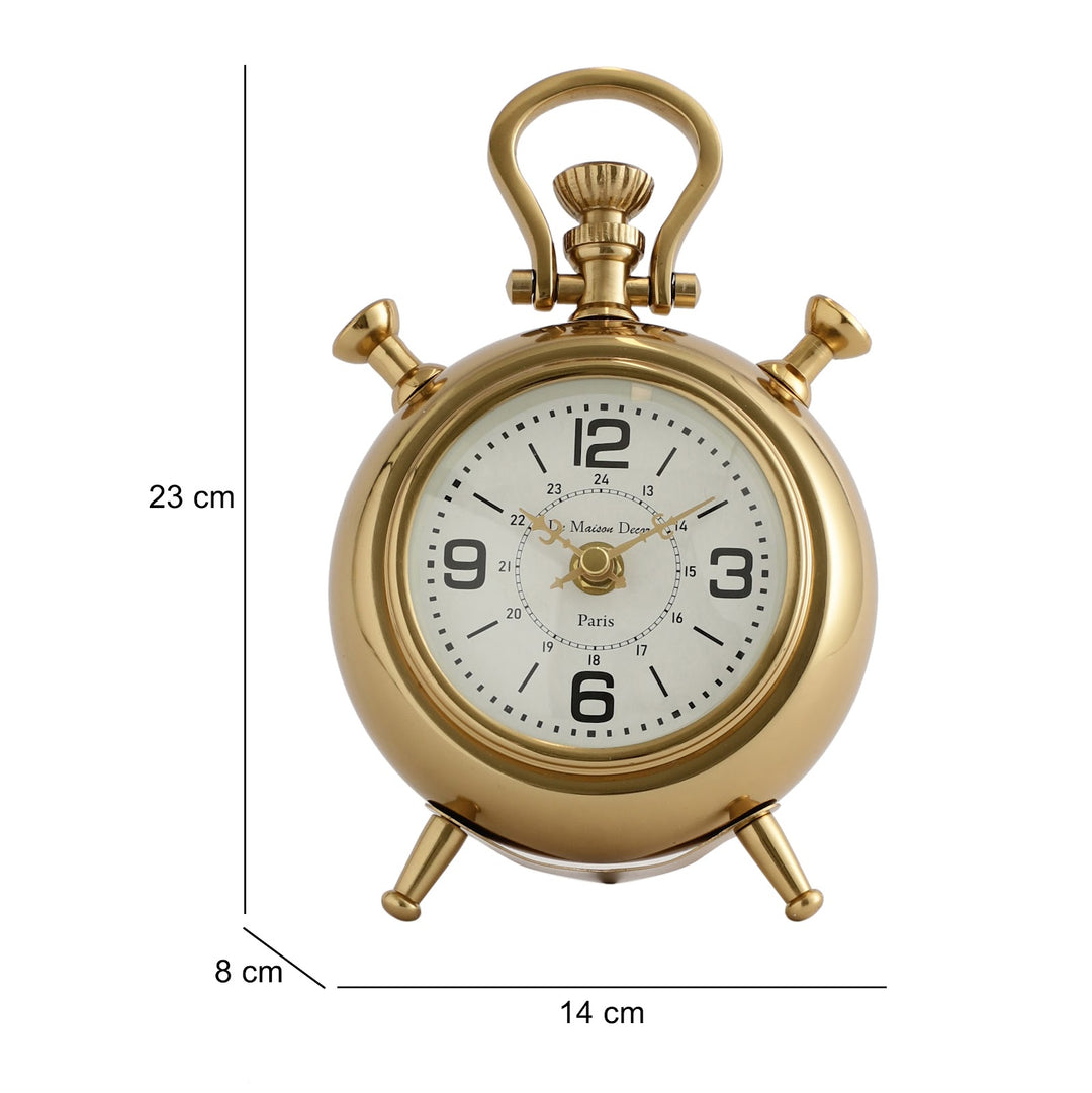 Expobazaar The Belvedere Table Clock Gold