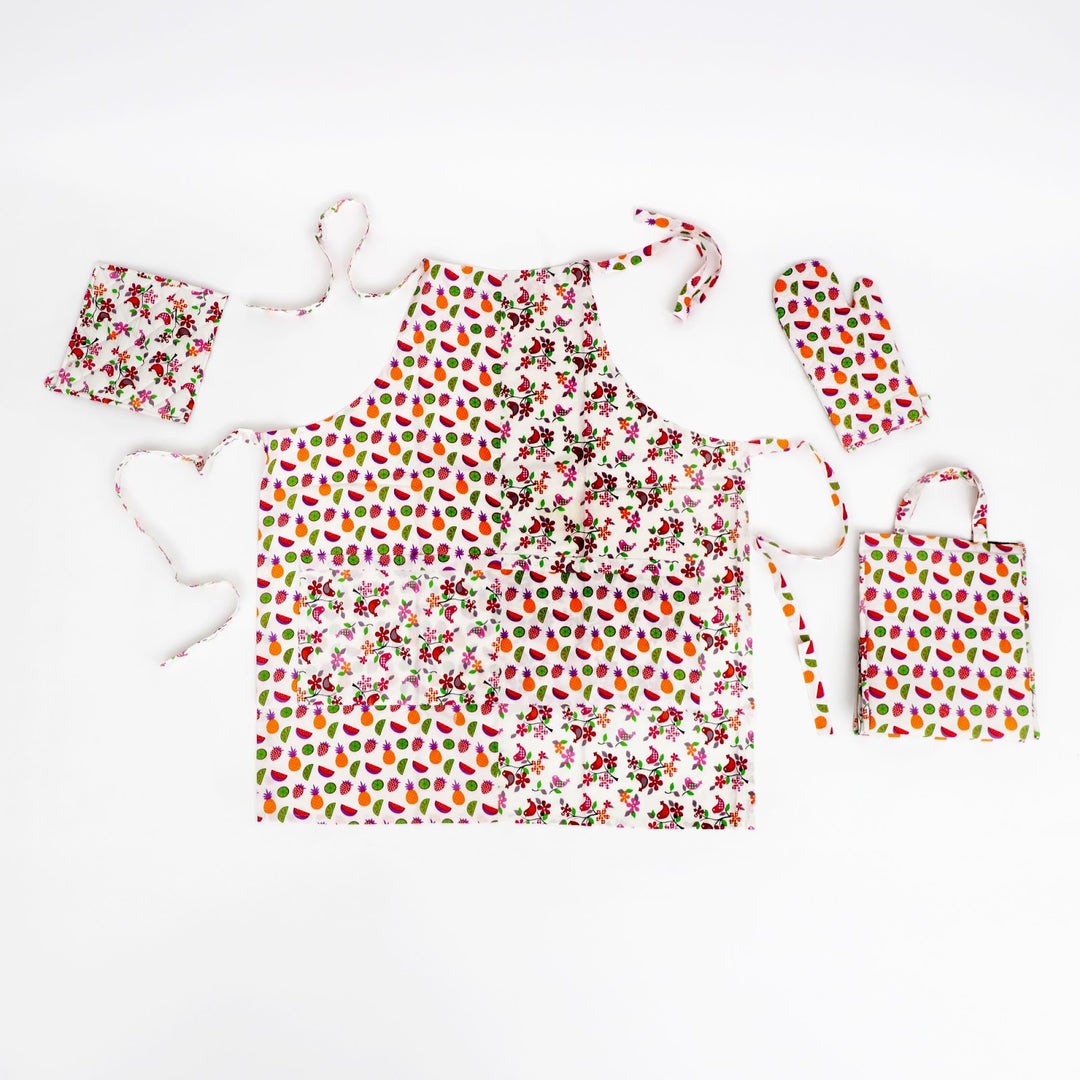 Fruit Print Kitchen Combo with Lunch Bag