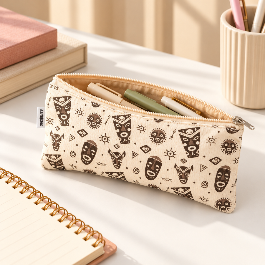 Space Print Tassel Pencil Pouch