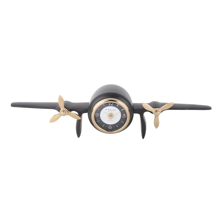 Expobazaar Skyward's Black Iron Table Clock