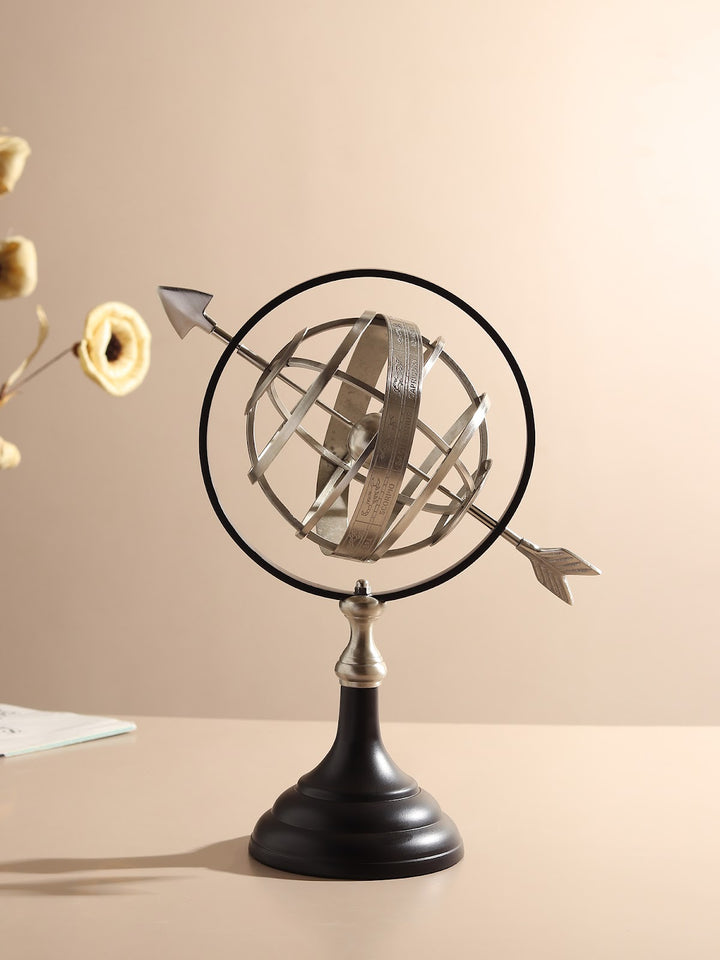 Expobazaar Astral Silver Metal Globe