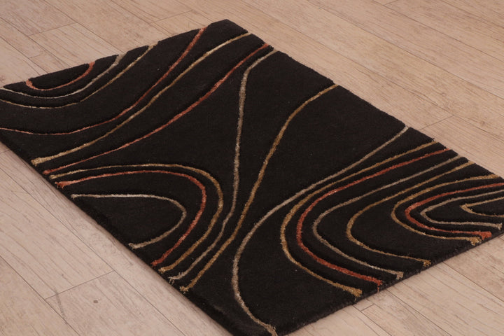 Riveting Ribbons Hand-Tufted Wool Viscose Door Mat