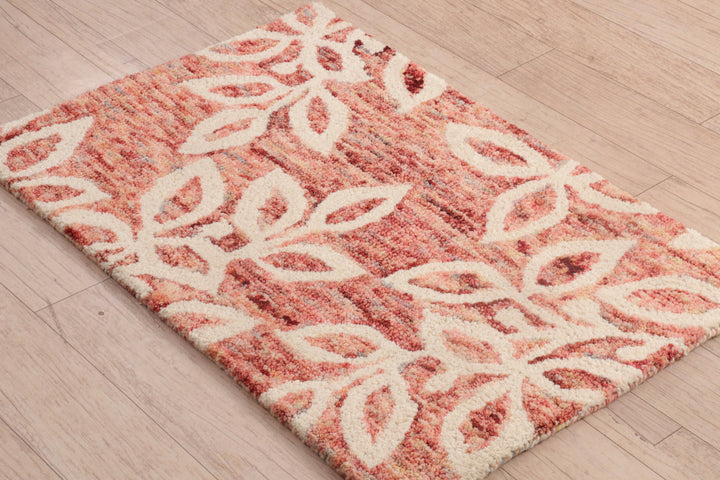 Indian Summer Hand-Tufted Wool Door Mat with Radiant Design