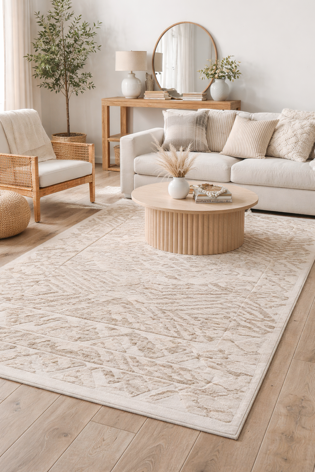 Cole Wool Rug – Hand-Knotted Natural Fiber