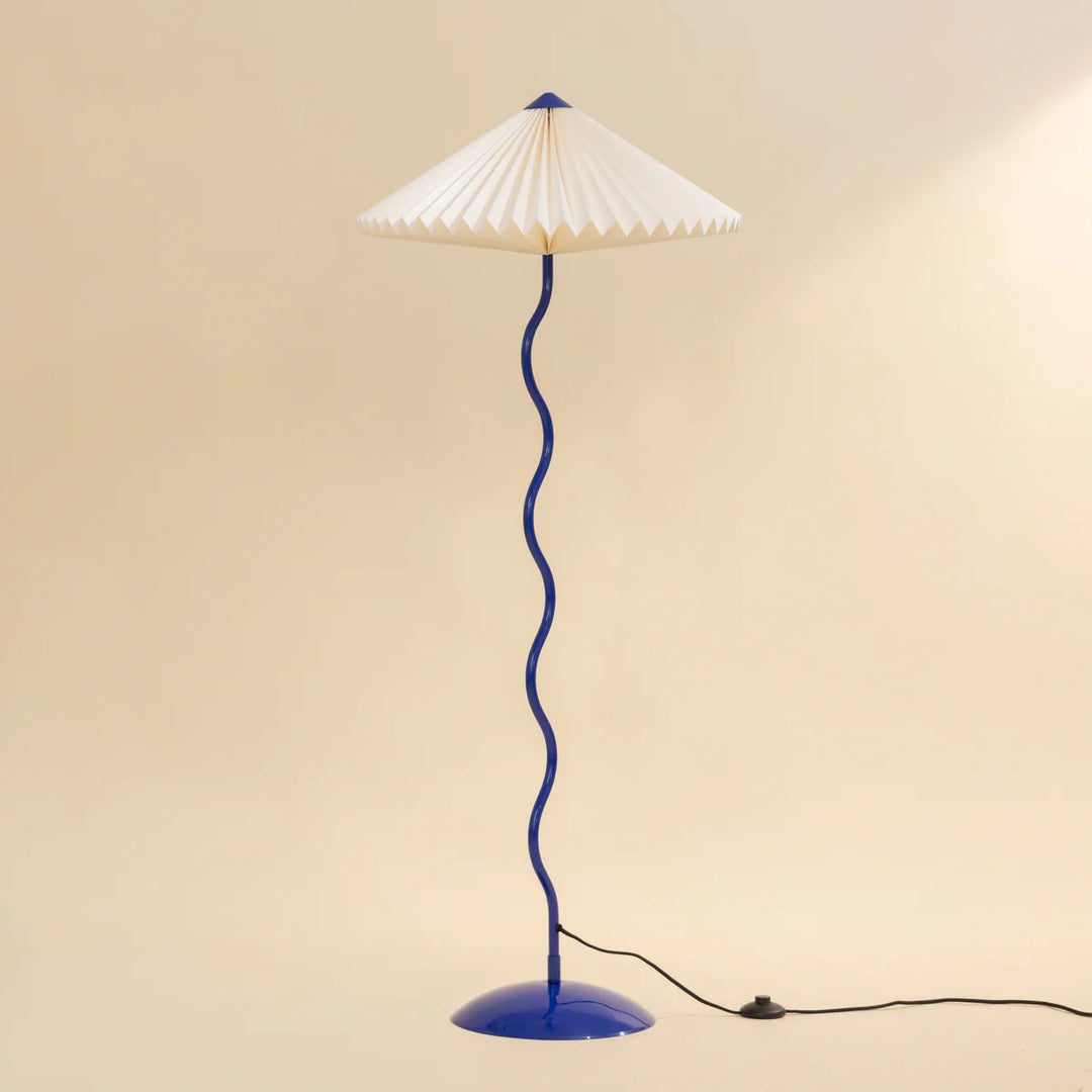 Expobazaar Wavy Floor Lamp Cobalt Blue