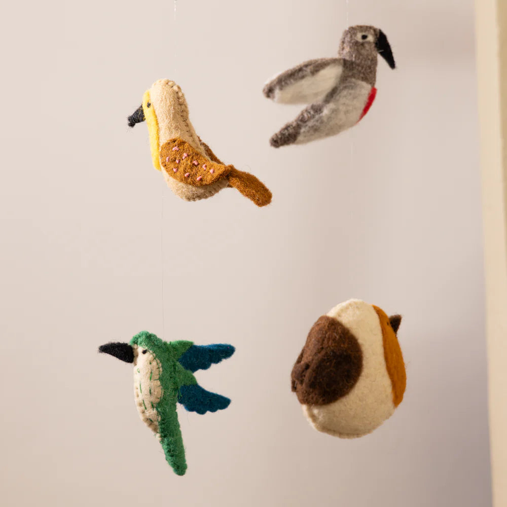 Expobazaar Felt Ornaments Hanging Mobile (Birds)