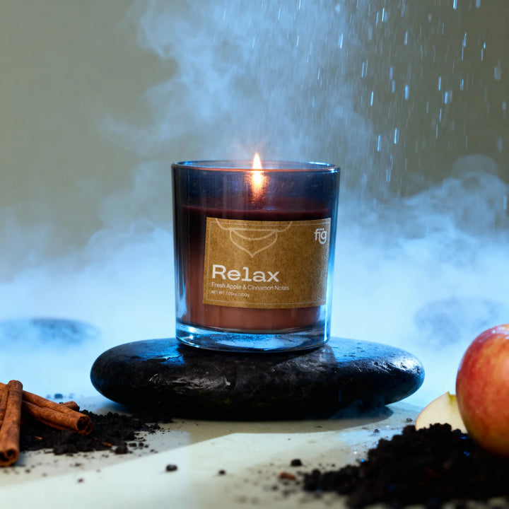 Expobazaar Relax Apple & Cinnamon Vegan Wax Scented Candle