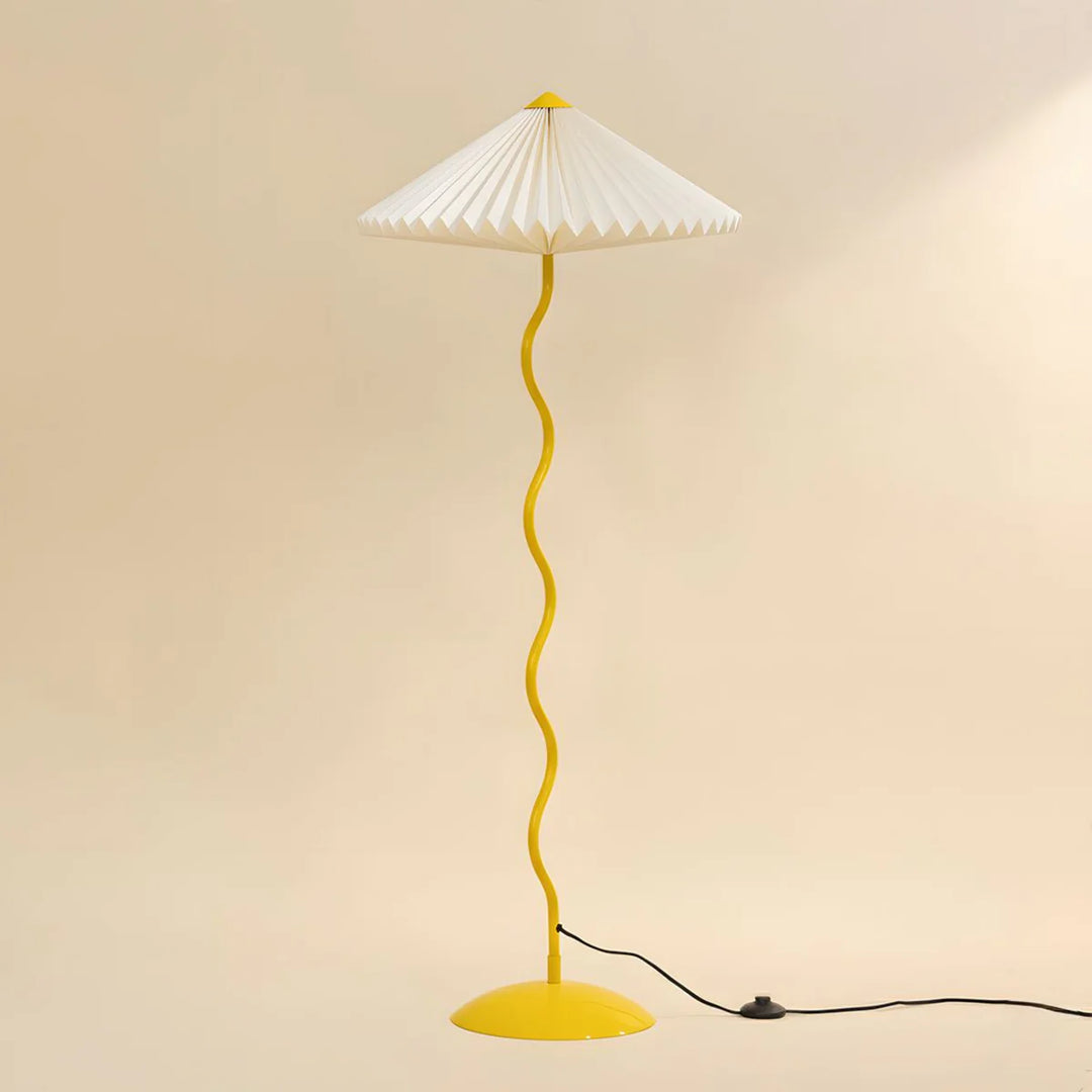 Expobazaar Wavy Floor Lamp Butter Yellow