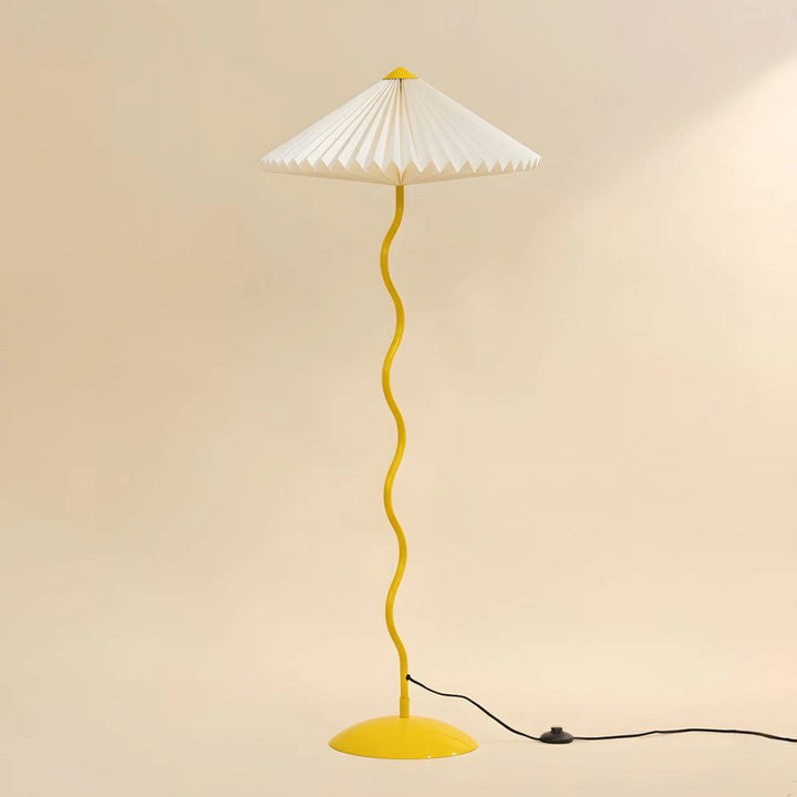 Expobazaar Wavy Floor Lamp Butter Yellow