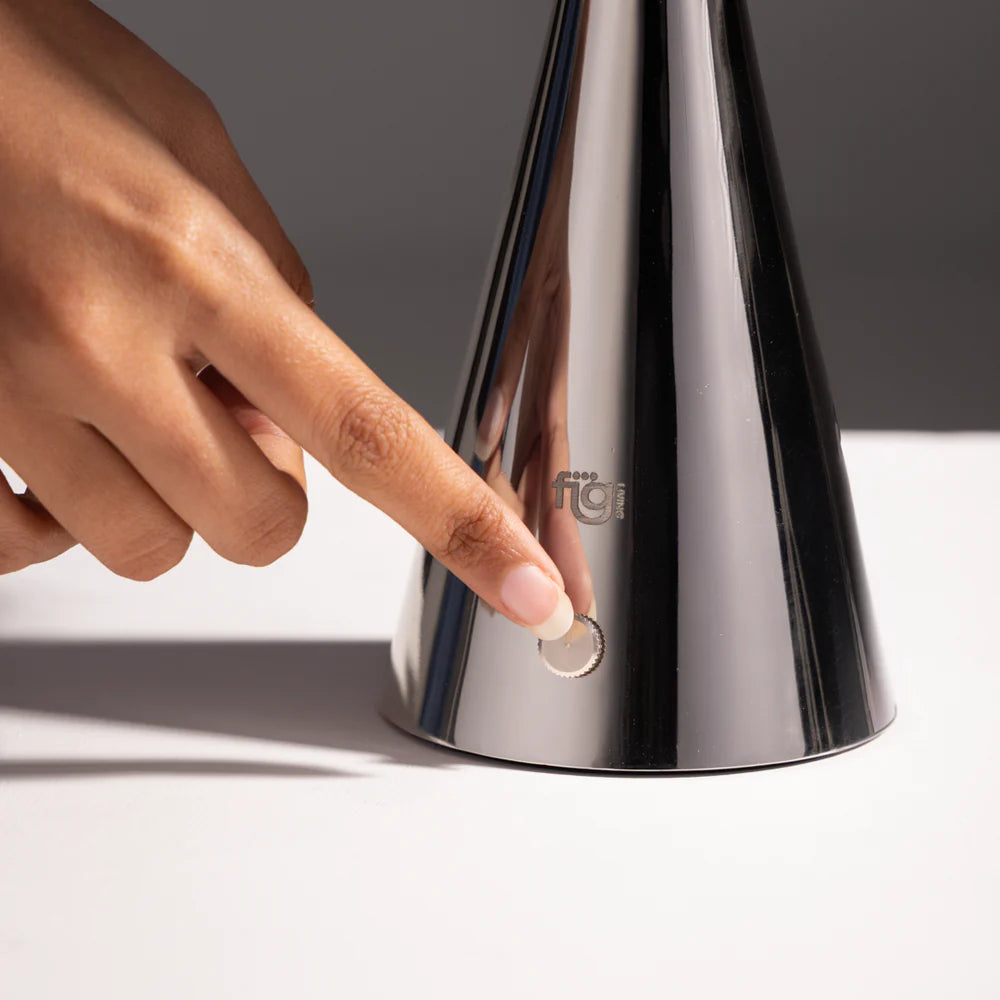 Expobazaar Chrome Portable Lamp Titanium