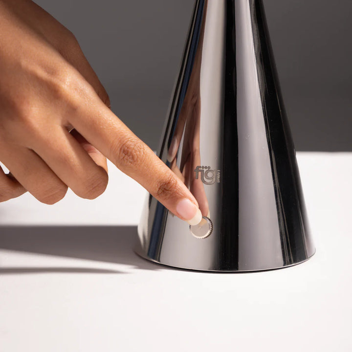 Expobazaar Chrome Portable Lamp Titanium