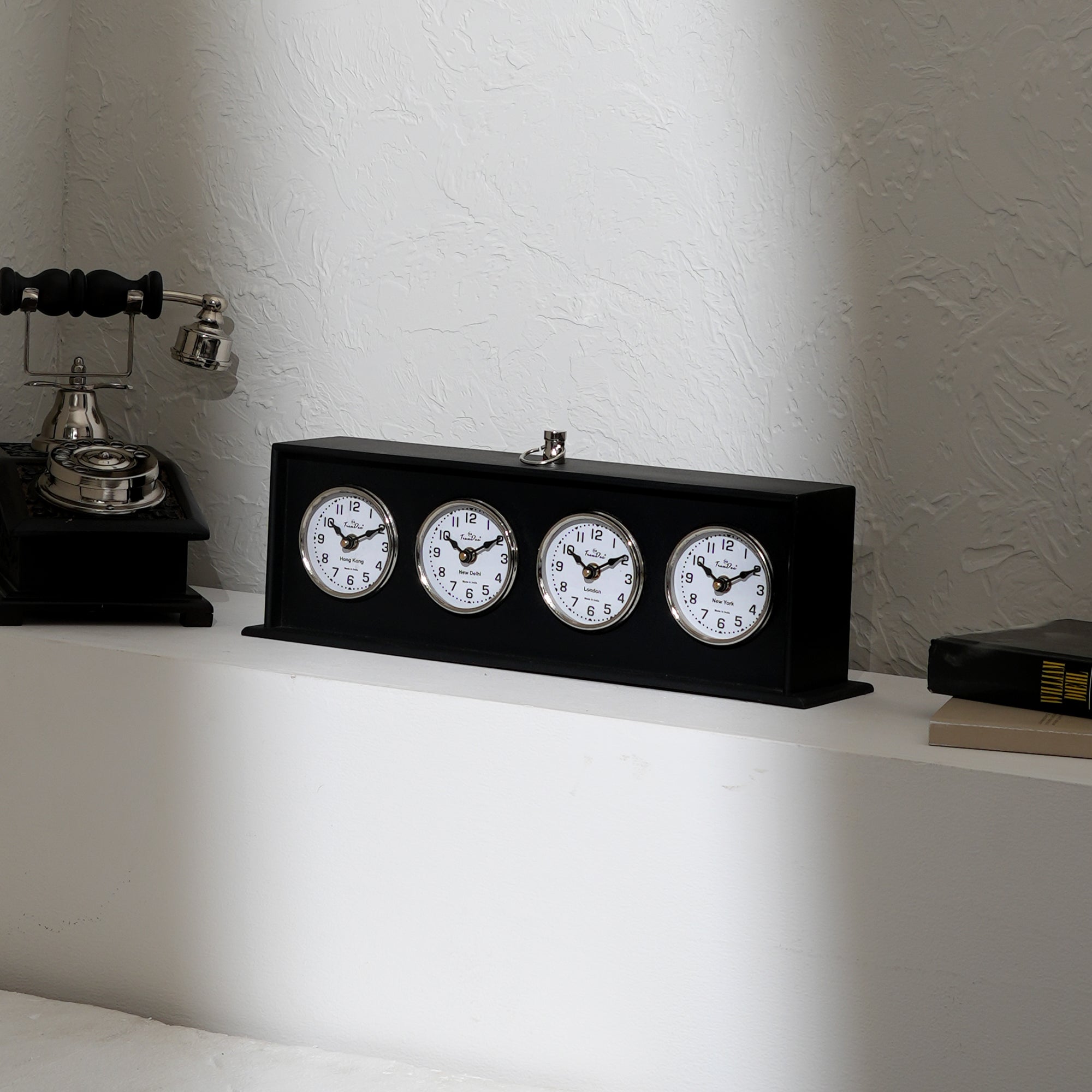 Antique Style World Clock VintageInspired Timepiece