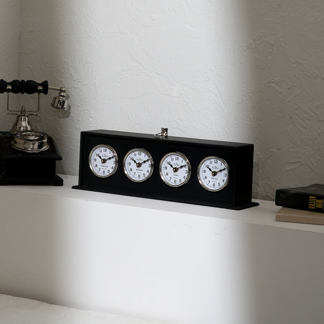 Antique Style World Clock VintageInspired Timepiece