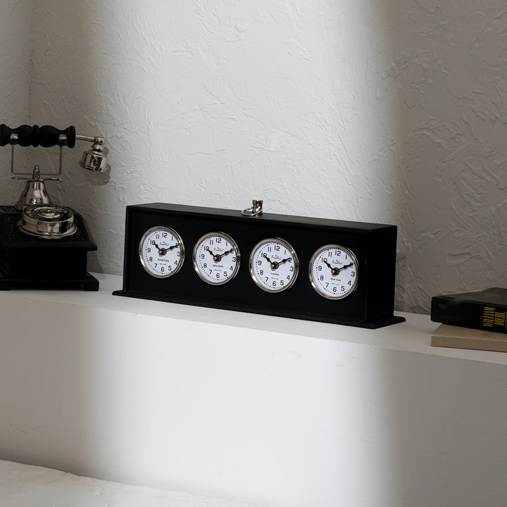 Antique Style World Clock VintageInspired Timepiece