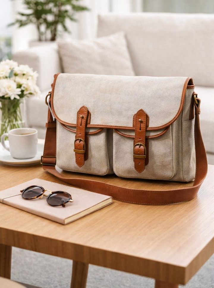 Expobazaar Eco Friendly Recycled Canvas Unisex Backpack
