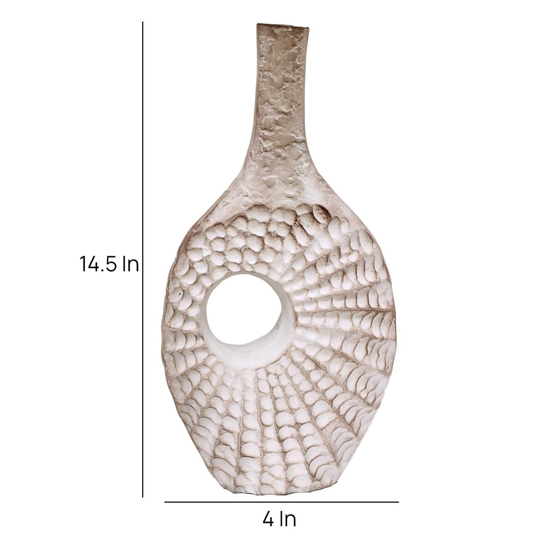 Seashell Serenity Vase Trio | Coastal Ceramic Vases for Oceanic Charm