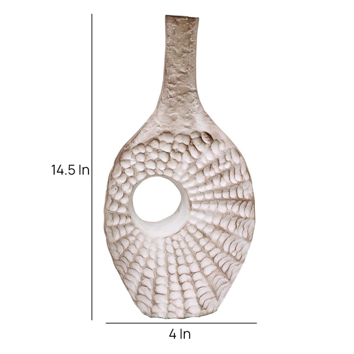 Seashell Serenity Vase Trio | Coastal Ceramic Vases for Oceanic Charm