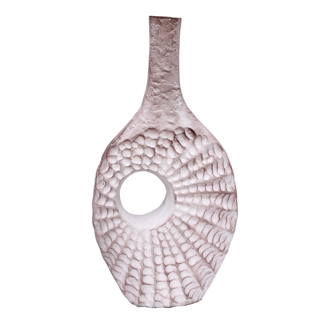 Seashell Serenity Vase Trio | Coastal Ceramic Vases for Oceanic Charm