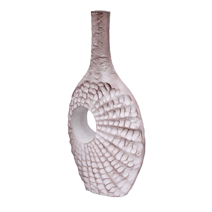 Seashell Serenity Vase Trio | Coastal Ceramic Vases for Oceanic Charm