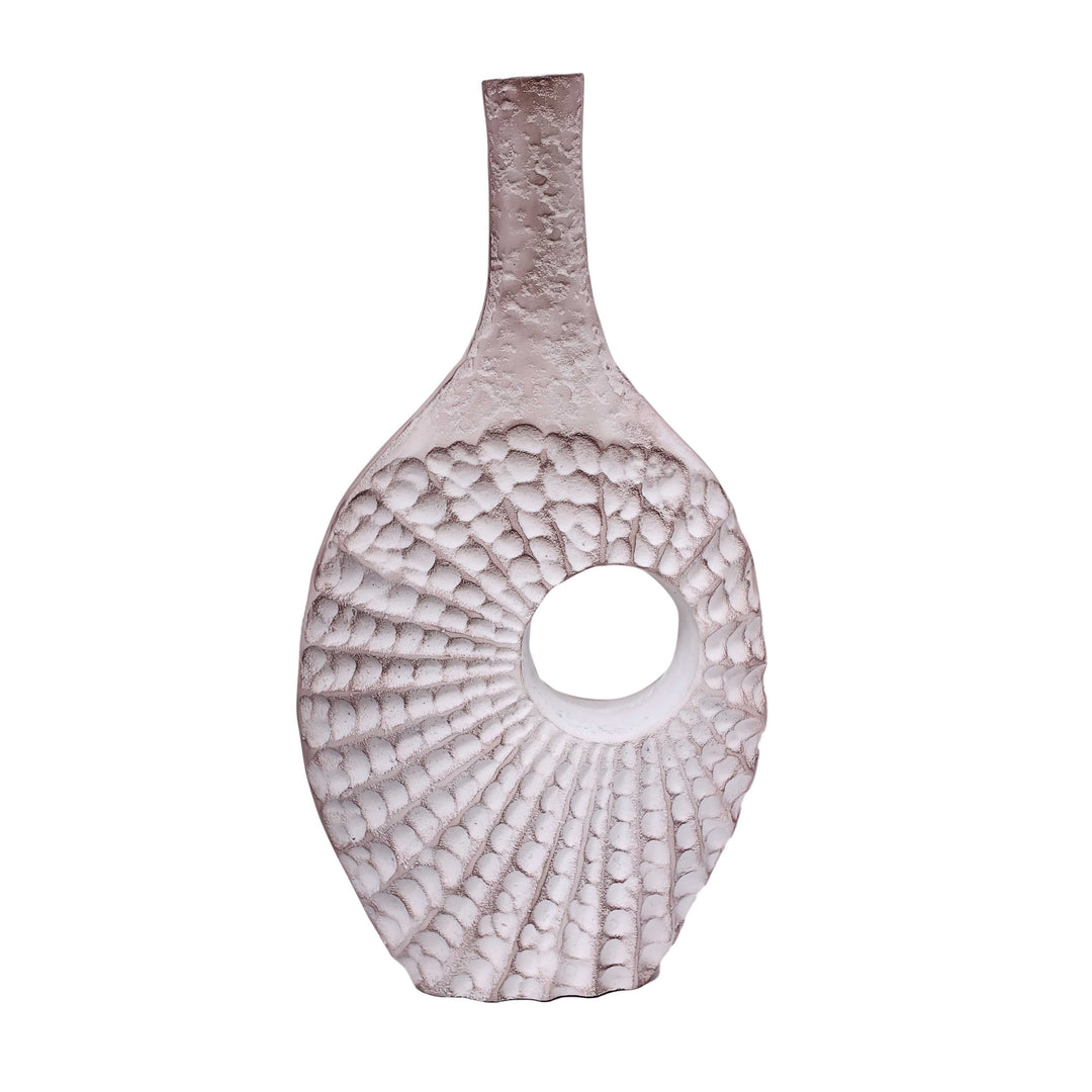 Seashell Serenity Vase Trio | Coastal Ceramic Vases for Oceanic Charm