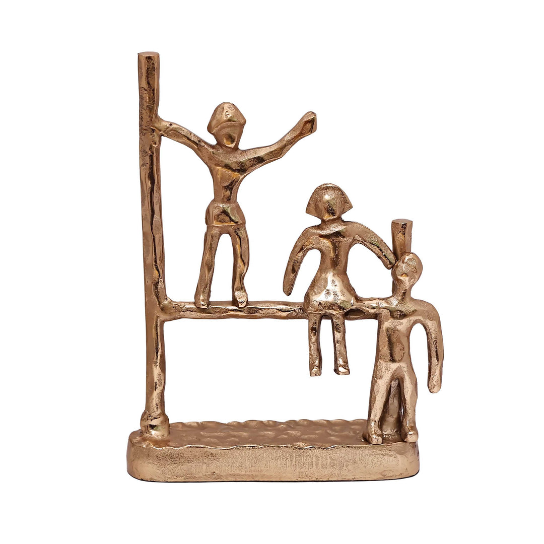 Gutsy Trio Abstract Camaraderie | Bold Figurines for Eclectic Decor