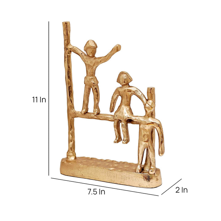 Gutsy Trio Abstract Camaraderie | Bold Figurines for Eclectic Decor