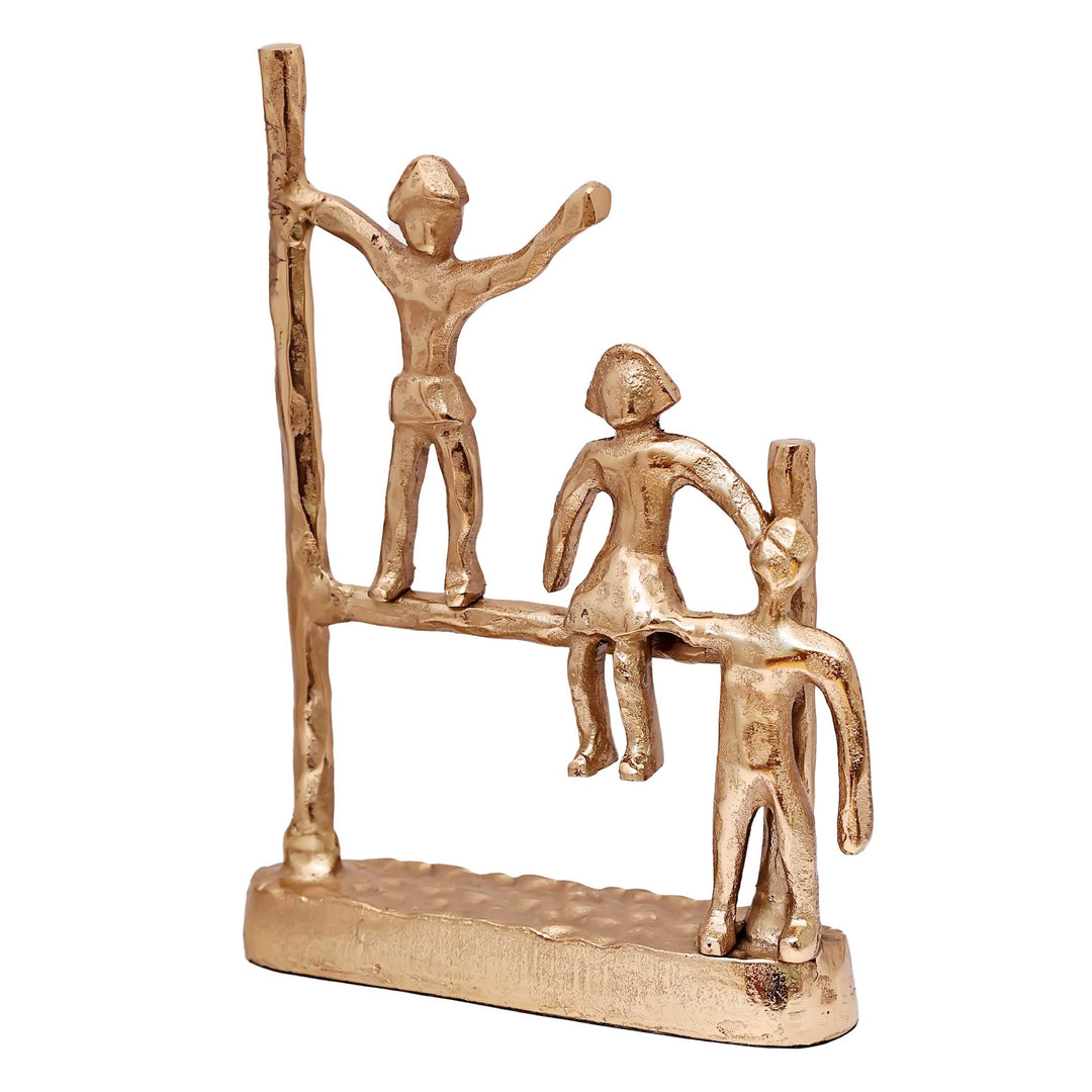 Gutsy Trio Abstract Camaraderie | Bold Figurines for Eclectic Decor