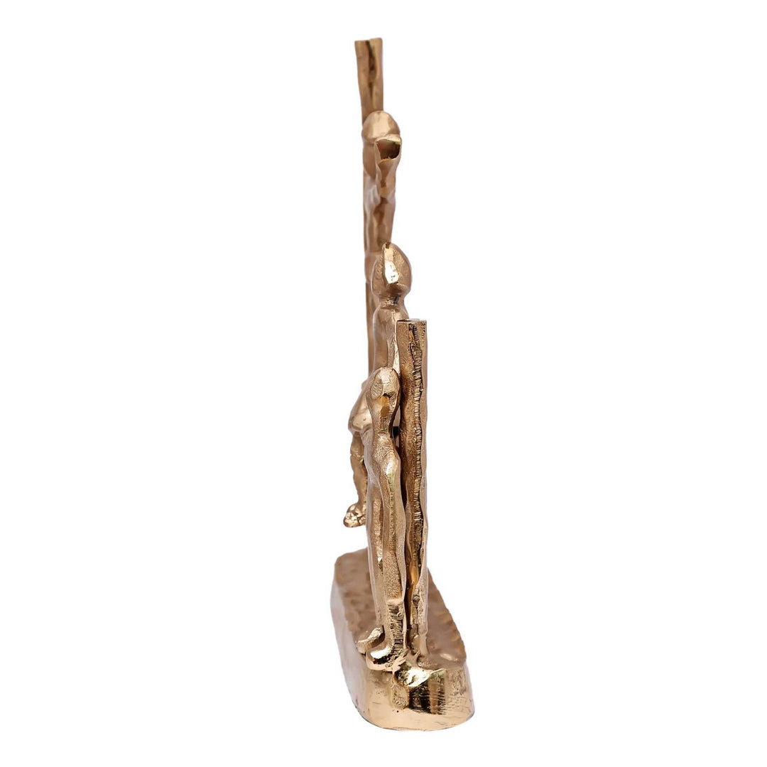 Gutsy Trio Abstract Camaraderie | Bold Figurines for Eclectic Decor