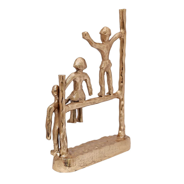 Gutsy Trio Abstract Camaraderie | Bold Figurines for Eclectic Decor