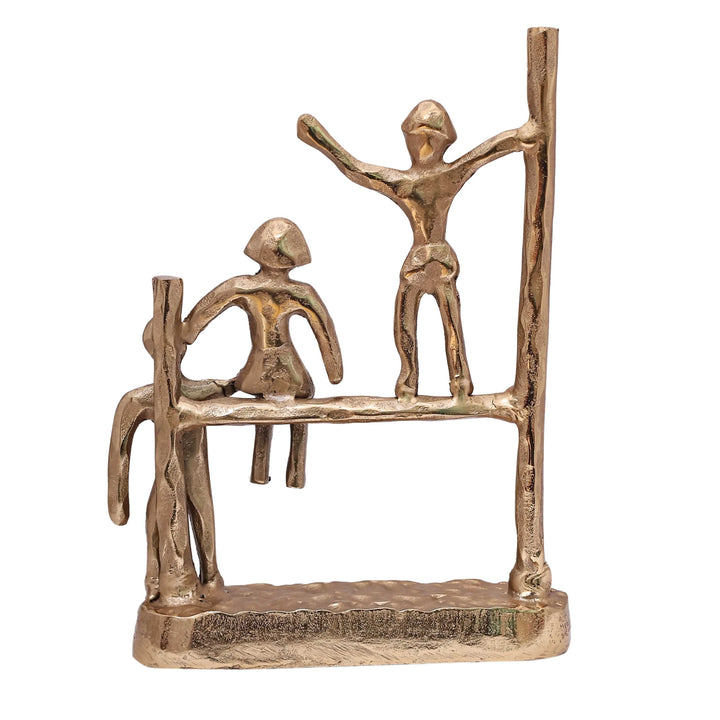 Gutsy Trio Abstract Camaraderie | Bold Figurines for Eclectic Decor