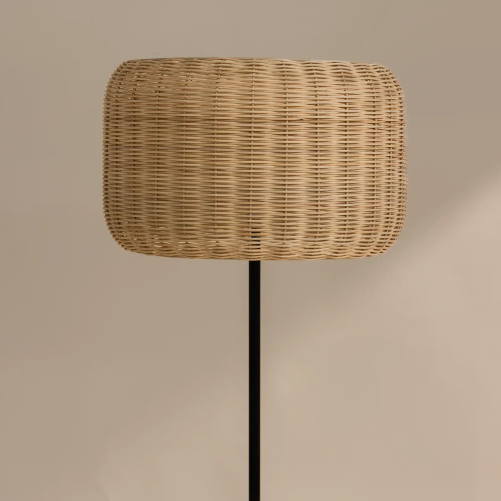 Expobazaar Bird's Nest Rattan Floor Lamp