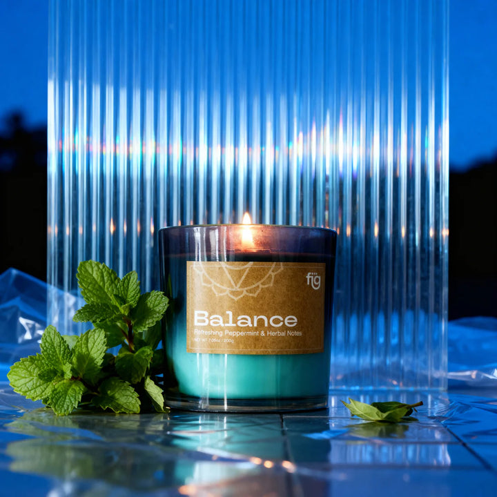 Expobazaar Balance Peppermint Vegan Wax Scented Candle