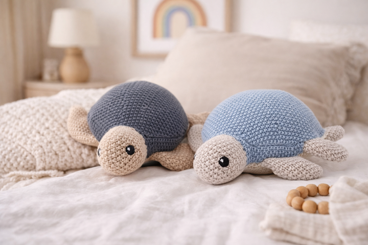 Tortoi Soft Knitted Turtle Handmade Cotton Toy