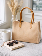 Expobazaar Nude Canvas Carryall with Timeless Design