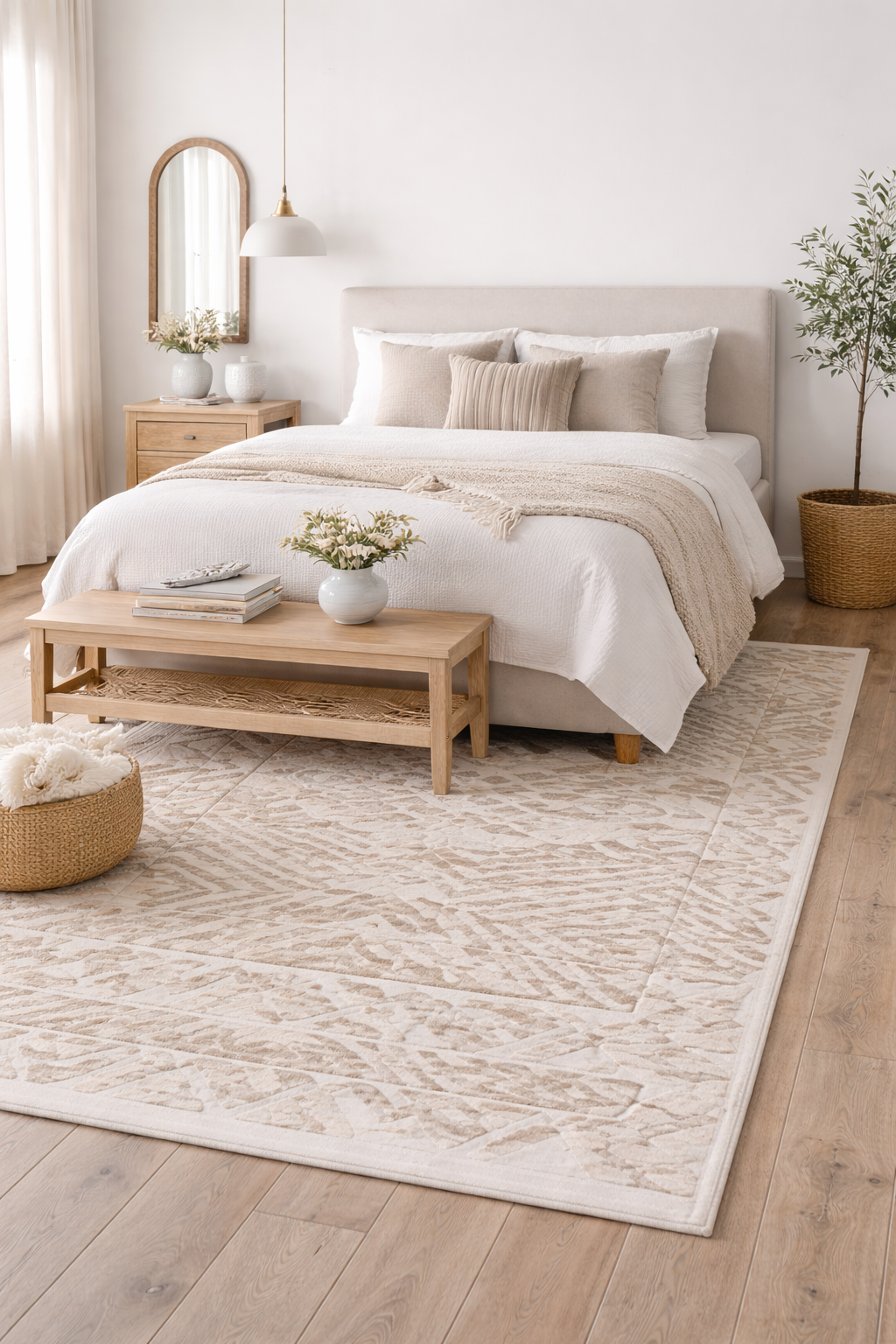 Cole Wool Rug – Hand-Knotted Natural Fiber