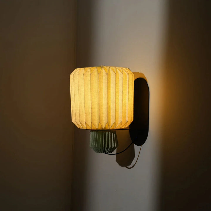 Expobazaar Lumi Fold Sconce Linen Wall Lamp