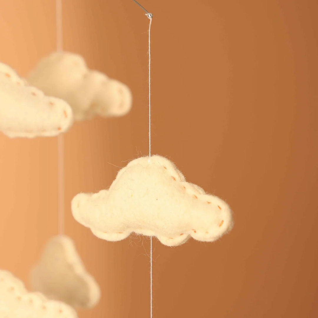 Expobazaar Felt Ornaments Hanging Mobile (Cloud)