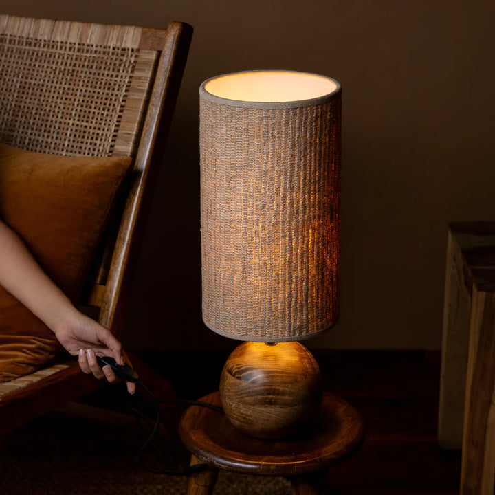 Expobazaar Jute Weave Table Lamp