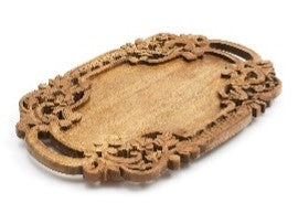 Wooden Carved Platter Large Decorative Serving Tray