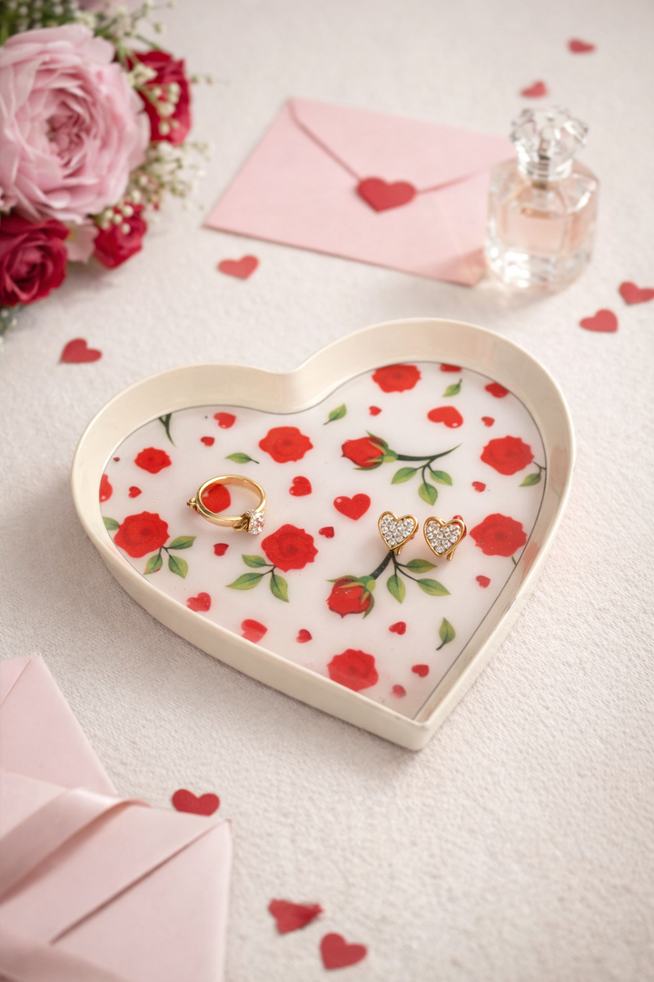 Heart Shape Jewelry Trinket Tray – Love Inspired Design