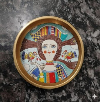 Handcrafted Round Trinket Tray – Artistic Valentine Gift