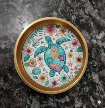Handcrafted Round Trinket Tray – Artistic Valentine Gift