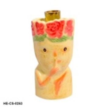 Aluminium Candle Holder – Tribal Face Design