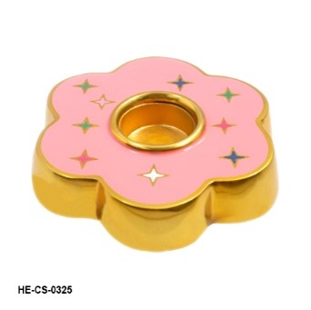 Flower shaped casted T- light Holders