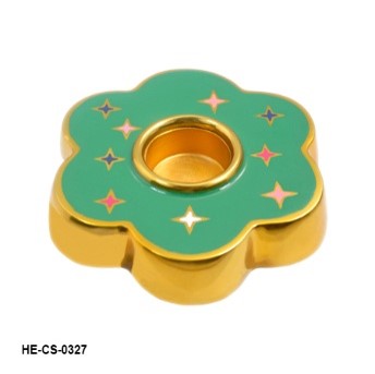 Flower shaped casted T- light Holders